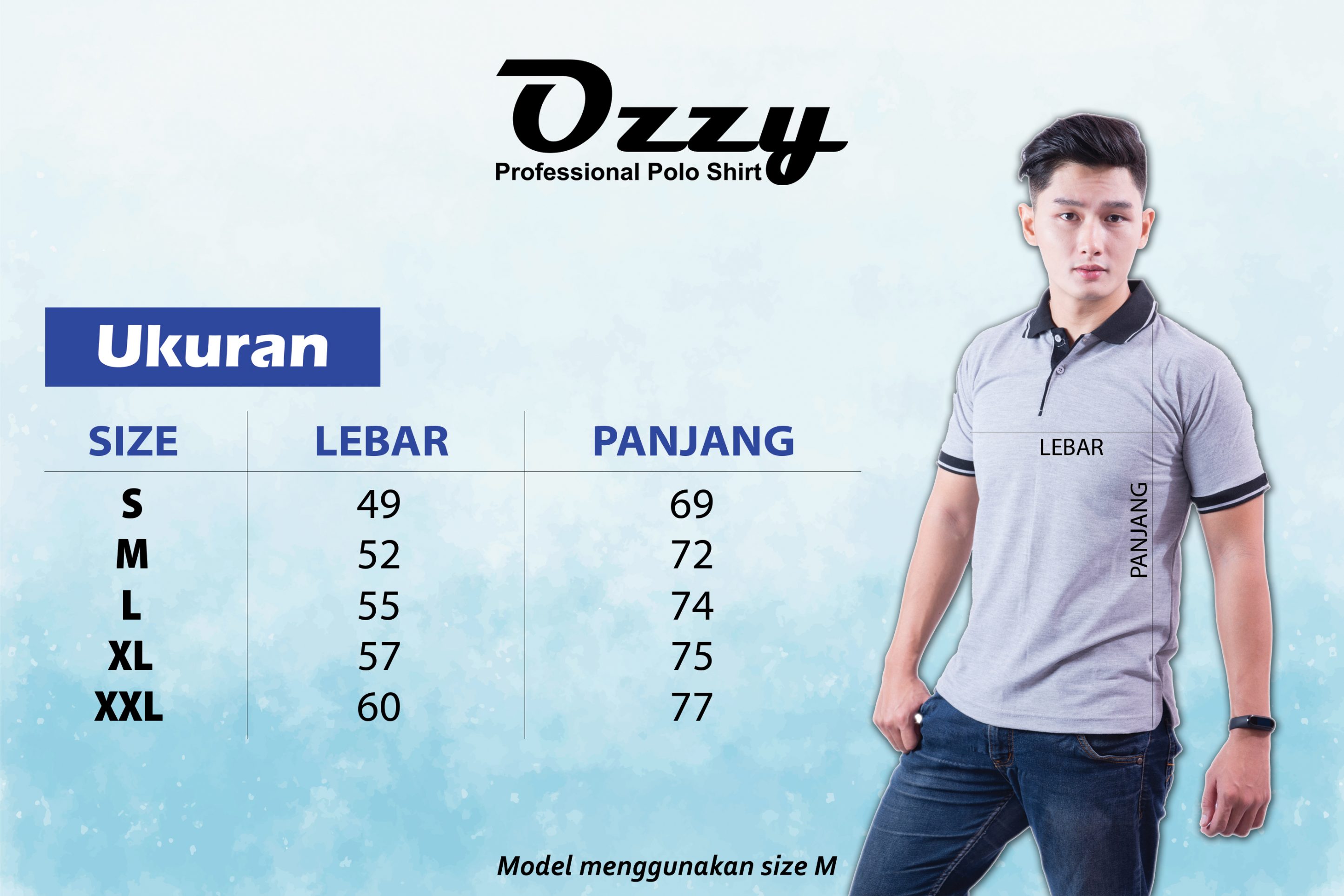 Ukuran Kaos Polo