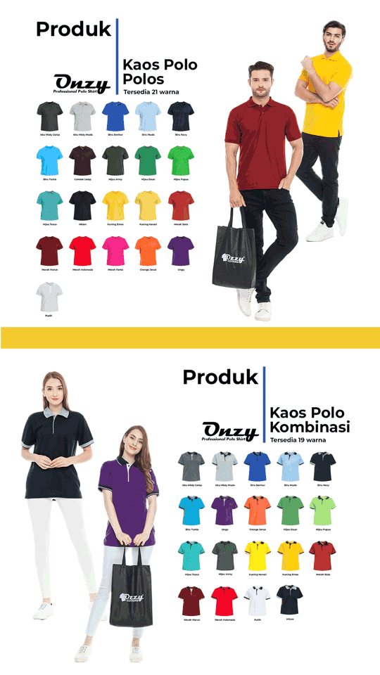 Katalog Warna Ozzy Clothing